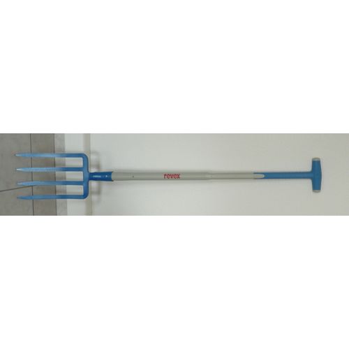 Fourche à bêcher acier forgé REVEX manche composite L.90 cm