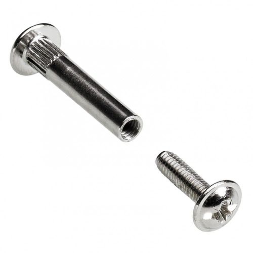 Lot de 10 vis d'assemblage acier nickelé HETTICH, l. 28mm à 38 mm