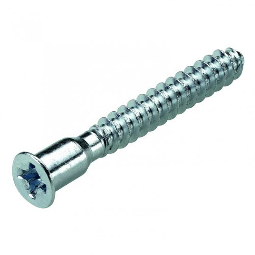 Lot de 16 vis direkta acier chromé HETTICH, l.50 mm