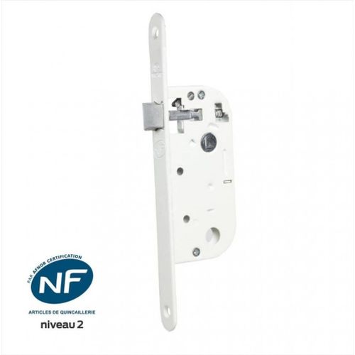 Serrure encastrée BRICARD, certifiée NF, pour porte de salon/cuisine, axe 40 mm