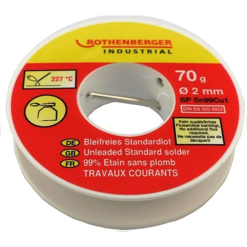 Bobine étain standard 2mm, 70 g. ROTHENBERGER