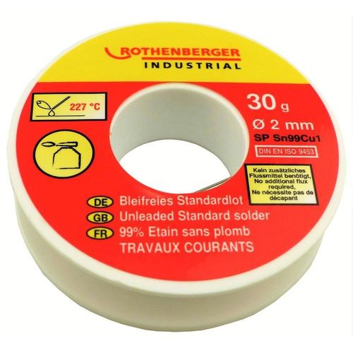 Bobine étain standard 2mm, 30 g. ROTHENBERGER