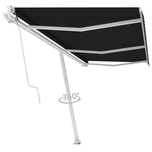 Vidaxl Auvent Automatique Sur Pied 600x300 Cm Anthracite