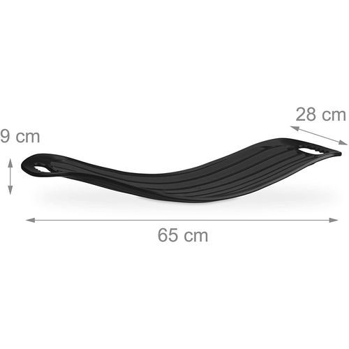 Twist Board Planche D'équilibre Maniable Pour Entraînement Complet Du Corps Planche D'entraînement Xl Résistante Jusqu'à 150 Kg Noir Helloshop26 13_0002911/2