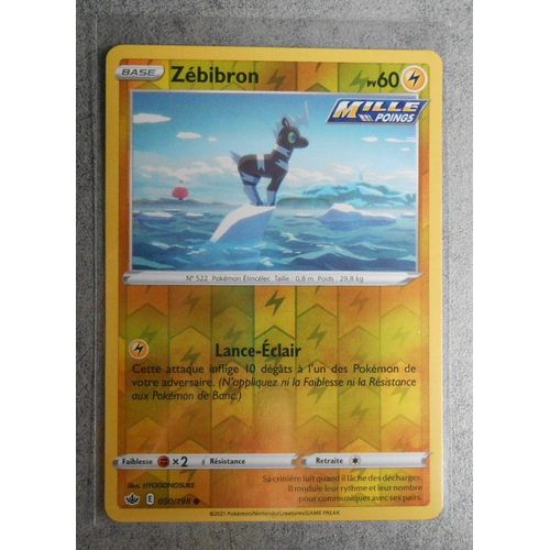 Carte Pokemon Zebibron Reverse 050/198 - Eb6 - Règne De Glace - Vf