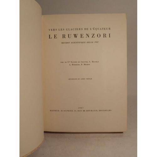 Vers Les Glaciers De L'équateur. Le Ruwenzori. Mission Scientifique Belge 1932. Aquarelles De James Thiriar.