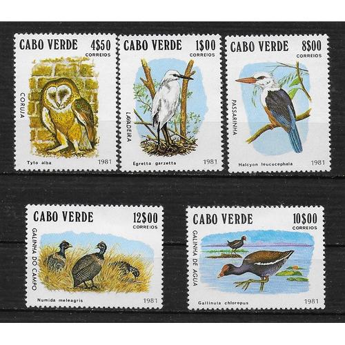Cap-Vert 1981 : Faune : Oiseaux - Série Entière De 5 Timbres Neufs **