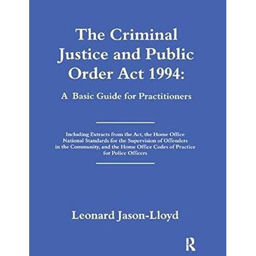 The Criminal Justice And Public Order Act 1994