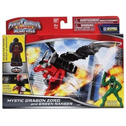 Coffret Power Ranger Vert + Dragon Zord - Robot Tranformable