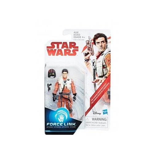 Star Wars Force Link 2.0 - Poe Dameron : Pilote De La Resistance - Figurine 9.5 Cm - Personnage Disney - Nouveaute