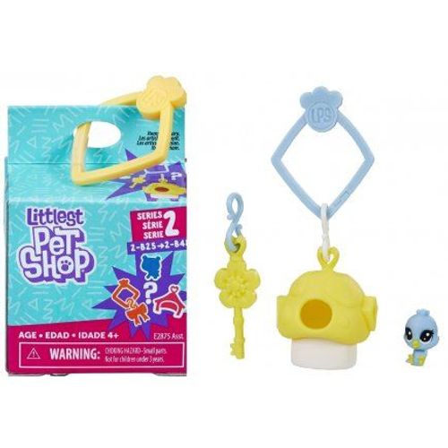 Littlest Pet Shop Collection Surprise Serie 2 : Oiseau Bleu 2-B39 + Habitat + Accessoire - Figurines Petshops - Jouet Fille