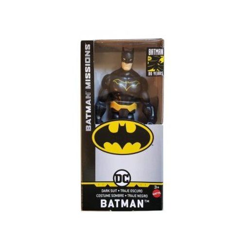 Coffret Figurine Batman Costume Sombre 15cm - Serie Missions 80 Ans - Dc - Super Heros - Jouet Garcon