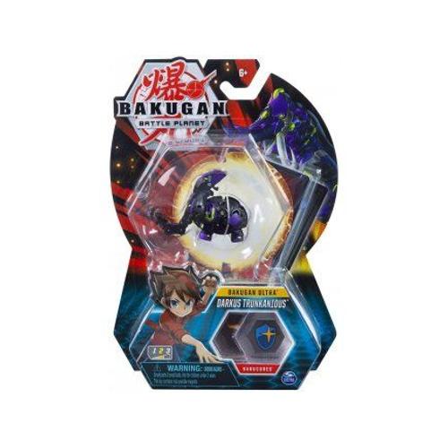 Bakugan Ultra : Battle Planet -Darkus Trunkanious + Carte - Boule Noire - Figurine Deluxe