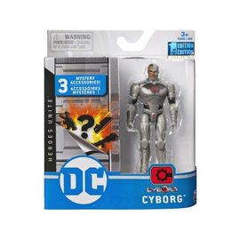 Coffret Figurine Cyborg 10 Cm Avec 3 Accessoires Mystere - Personnage Dc - Super Heros - Jouet Garcon