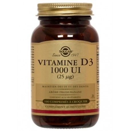 Solgar Vitamine D3 1000 Ui 100 Softgels 