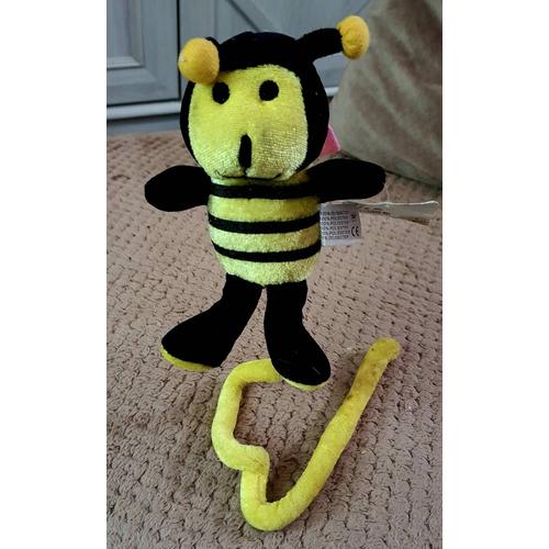 Peluche Type Maya L'abeille Avec Queue Rigide Transformable