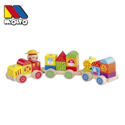 Jeux D'éveil - Molto - Train En Bois