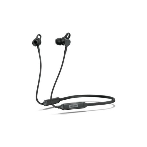 Lenovo - Écouteurs avec micro - intra-auriculaire - tour de cou - Bluetooth - sans fil - noir