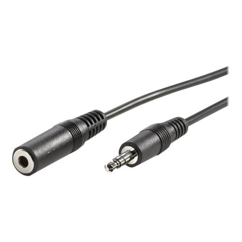 Secomp VALUE - Câble audio - mini jack stéréo mâle pour mini jack stéréo femelle - 3 m - noir