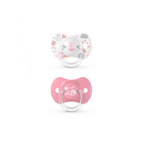 Lot De 2 Sucettes Symétrique Sx Pro 18 Mois+ Memories Rose - Suavinex