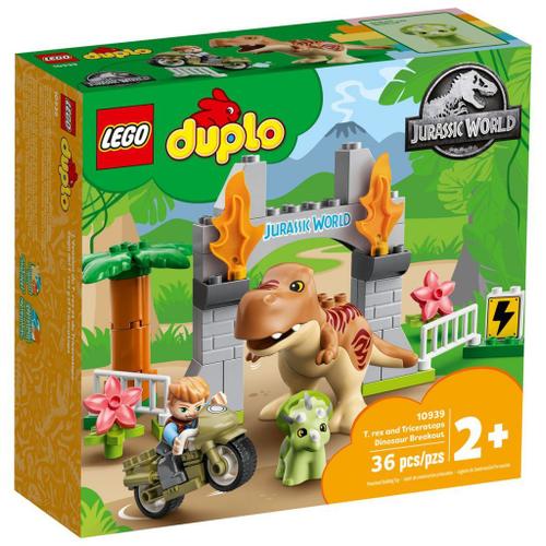 Lego Duplo - L'évasion Du T. Rex Et Du Triceratops - 10939
