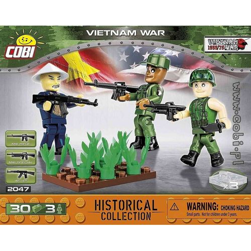 Guerre Du Vietnam - 30 Pièces , 3 Figurines Cobi