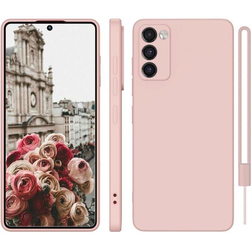 Coque De Protection En Silicone Pour Samsung Galaxy S20 Fe 4g/5g - Ultra Fine Avec Microfibre - Protection D'appareil Photo Anti-Rayures - Rose Rétro