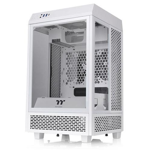 Boitier PC Mini Tour Mini ITX Thermaltake The Tower 100 avec panneaux vitrés - Blanc