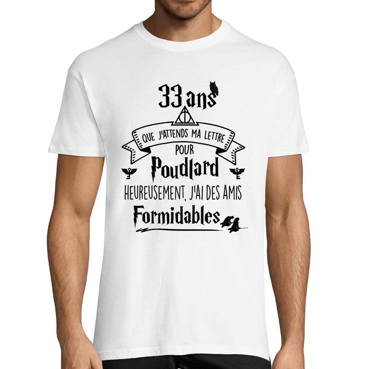 T Shirt Homme Anniversaire Harry Potter 33 Ans Rakuten