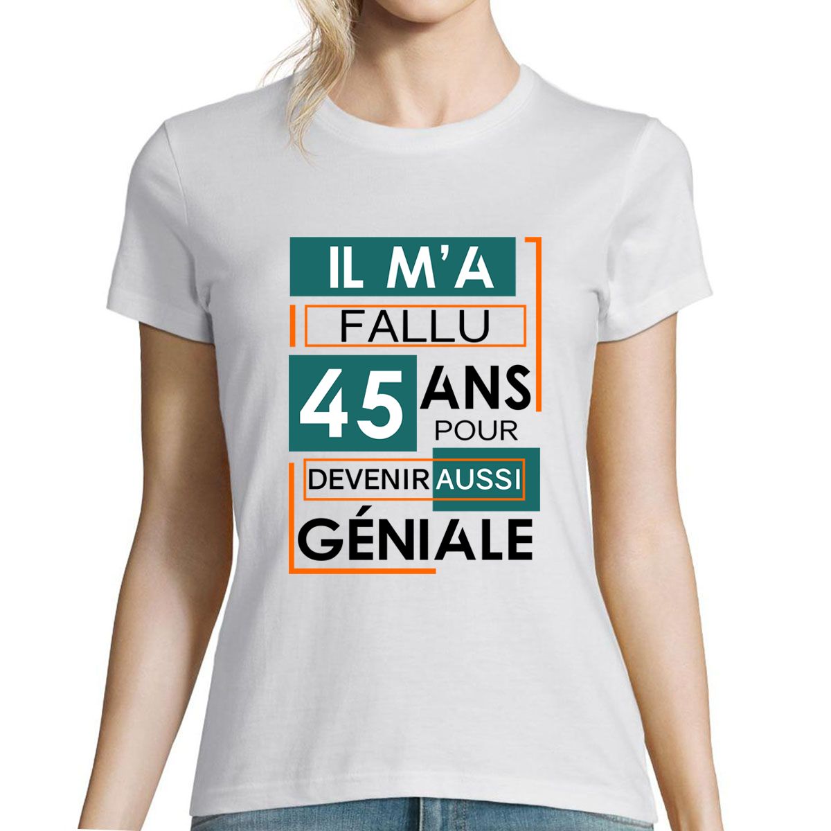 T Shirt Femme Anniversaire 45 Ans Mode Femme Rakuten