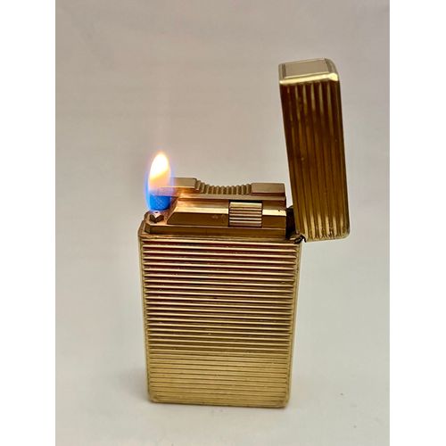 Briquet Dupont Plaqué Or Révisé 