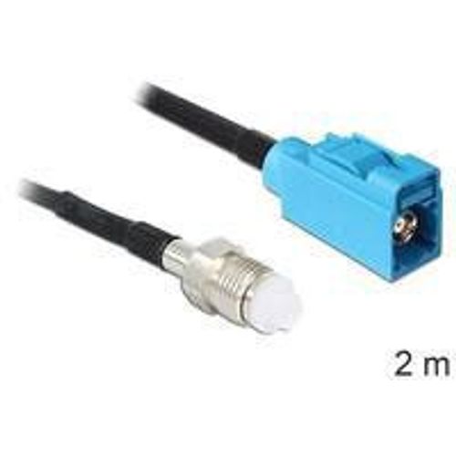 Delock - Câble d'antenne - connecteur FAKRA Z femelle pour FME femelle - 2 m - noir