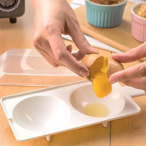 3 ensembles Micro ondes Vapeur D'oeufs Moules Cuisine Braconnier BRICOLAGE Oeuf Cuit À La Vapeur Moules Outil D'oeufs de Cuisine