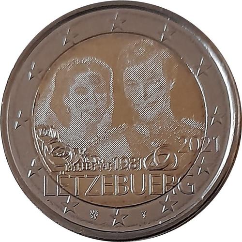 2 Euros Luxembourg 2021 : Mariage Du Grand-Duc Henri Version Hologramme