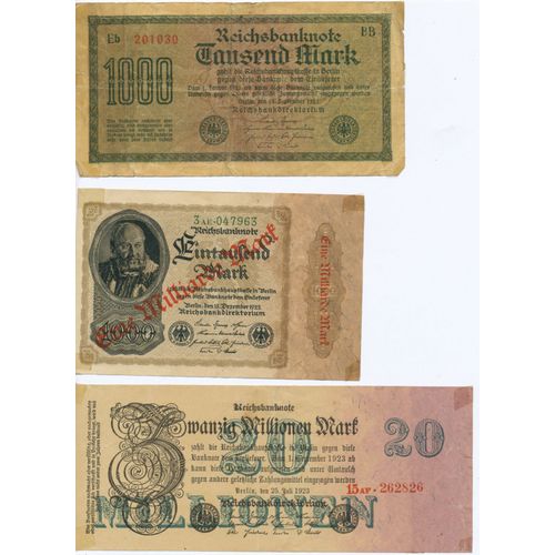 Billets De Banque Allemands 1923-1923