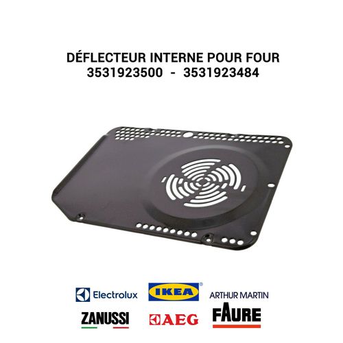 Déflecteur interne pour four Electrolux Zanussi Antracite AEG IKEA 3531923500-3531923484