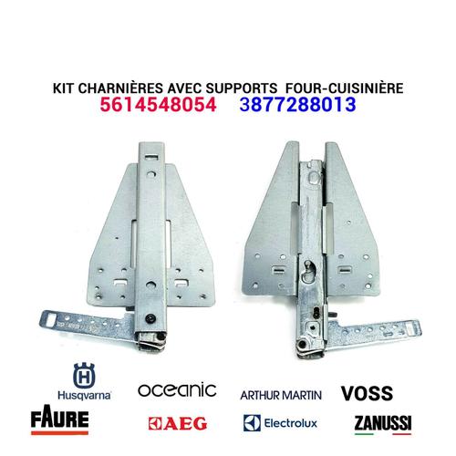 Kit charnières et supports - 5614548054 - Cuisinière Electrolux AEG Zanussi VOSS