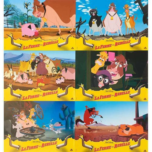 La Ferme Se Rebelle (Home On The Range): Jeu De 6 Photos D'exploitation Cinématographique - Format 20x28,5 Cm - De Will Finn Avec Les Voix De Marie Vincent, Martine Meirhaeghe- Disney Animation- 2004