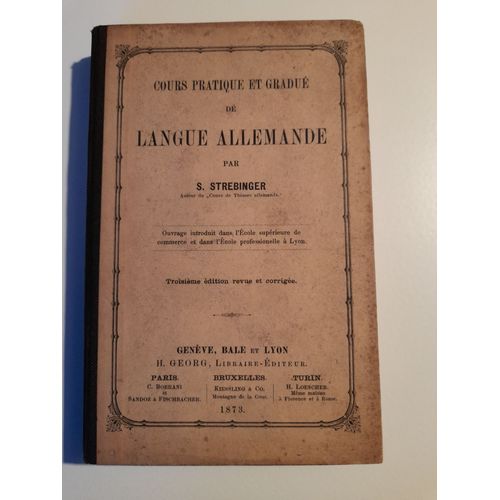Cours Pratique Et Gradué De Langue Allemande