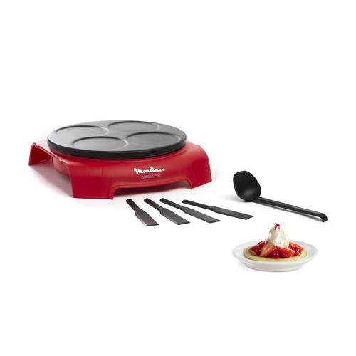 Moulinex Accessimo Crêp'Party PY312511 - Crêpière - 720 Watt - rouge