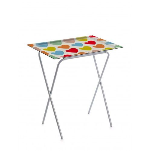 Don Hierro - Table Pliante Avec Plateau Amovible, Petite Table D'appoint Pliante Pour Cuisine, Camping, Terrasse, Jardin, Ada-79