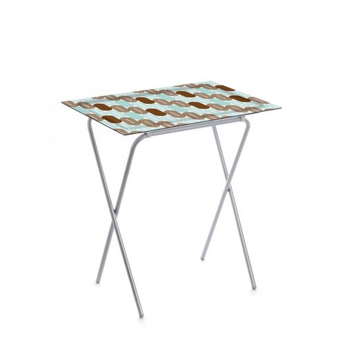 Don Hierro - Table Pliante Avec Plateau Amovible, Petite Table D'appoint Pliante Pour Cuisine, Camping, Terrasse, Jardin, Ada-86