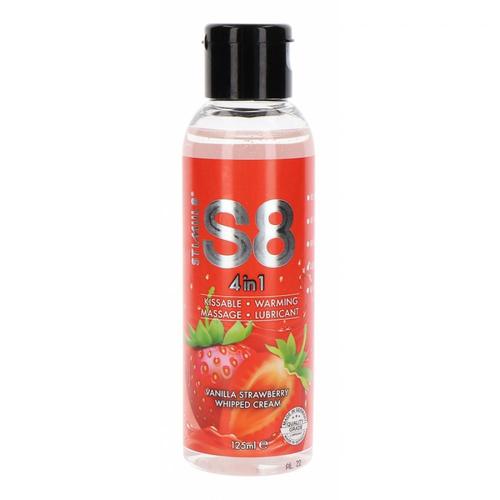 Lubrifiant Comestible Lubrifiant Comestible Fraise-Vanille 4in1 S8 125ml S8 Stimul8