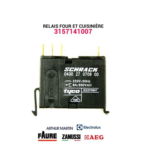 Relais SCHRACK Four Electrolux AEG Arthur Martin Zanussi JUNO - 3157141007