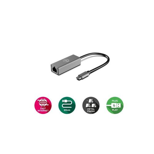 Mobility Lab Adaptateur réseau USB-C - RJ45 - Adaptateur réseau USB-C vers Gigabit Ethernet 10-100-1000 Mbps (20 cm)