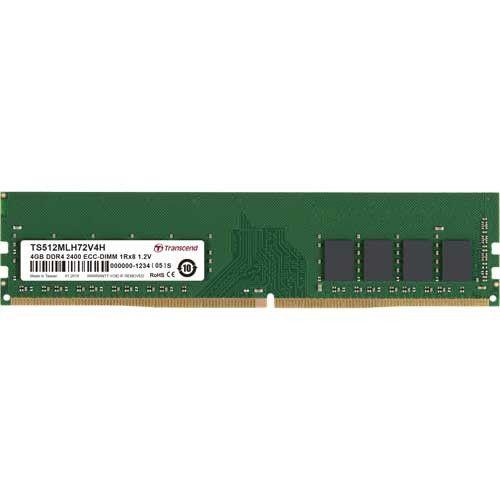 Transcend TS512MLH72V4H memoria 4 GB 1 x 8 GB DDR4 2400 MHz