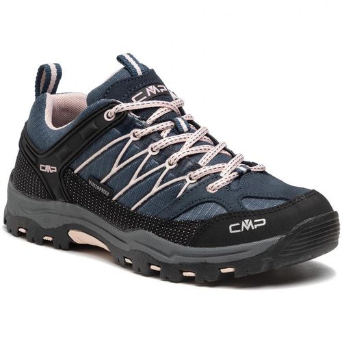 Chaussures De Marche Cmp Rigel Low Trekking Shoe Kids Wp 3q54554j Bleu Marine