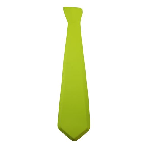 Cravate Homme Fluo Uni 47,5 Cm Plastique Fixation Facile Élastique Déguisement
