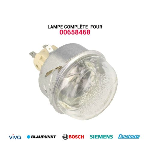 Lampe complète four - 00658468 - Bosch Siemens Viva Blaupunkt Constructa Neff
