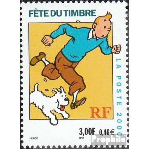 France 3445a Neuf Avec Gomme Originale 2000 Personnage De Bd Tintin